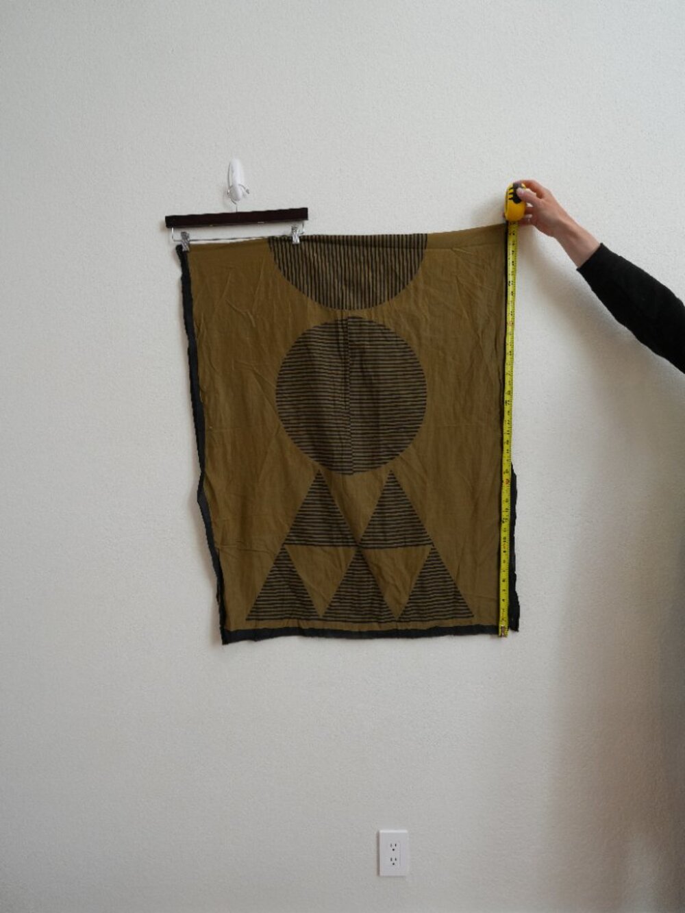 Block Shop Olive Green Cotton Scarf - Picture 4 of 5